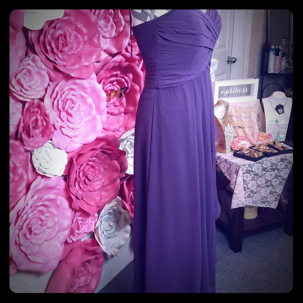 David's Bridal Purple Dress